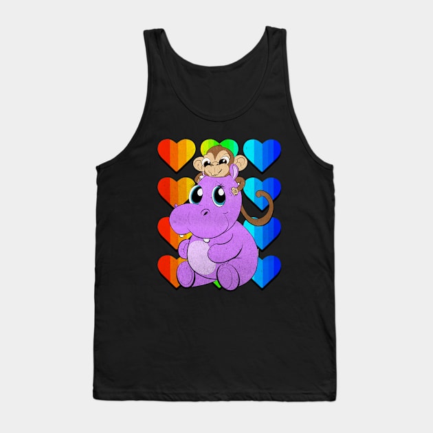 monkey hippo Tank Top by carrillo_art_studios